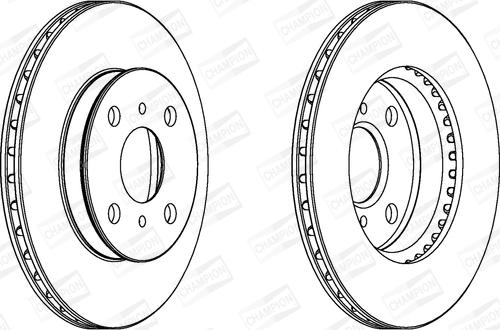 Champion 561672CH - Bremžu diski ps1.lv