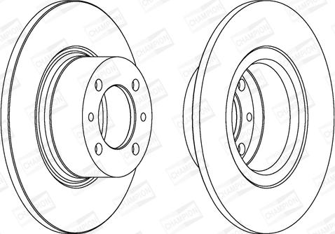 Champion 561074CH - Bremžu diski ps1.lv