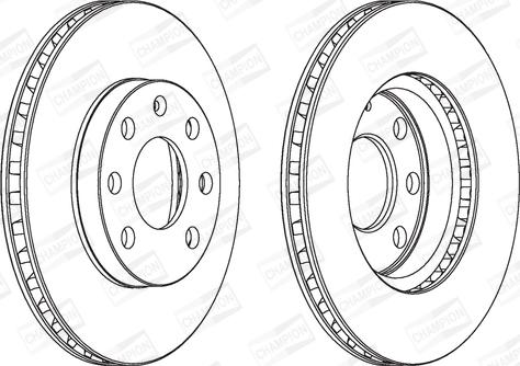 Champion 561248CH - Bremžu diski ps1.lv