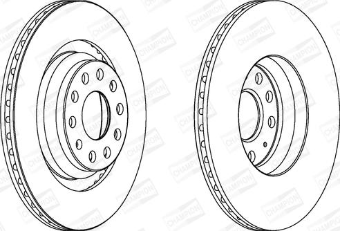 Champion 562432CH - Bremžu diski ps1.lv