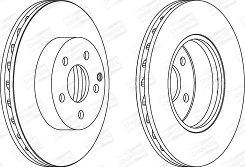 Champion 562627CH - Bremžu diski ps1.lv