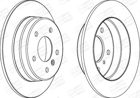 Champion 562149CH - Bremžu diski ps1.lv