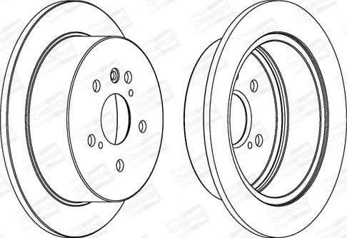 Champion 562825CH - Bremžu diski ps1.lv