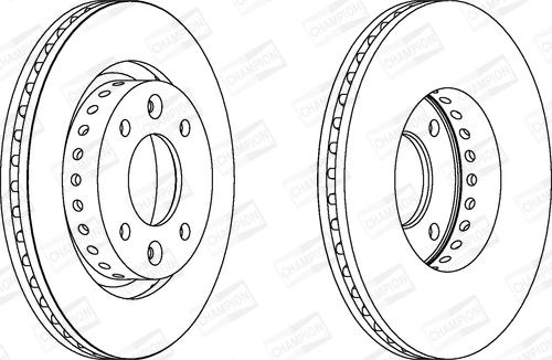 Champion 562799CH - Bremžu diski ps1.lv