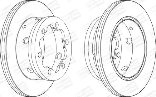 Champion 567810CH - Bremžu diski ps1.lv