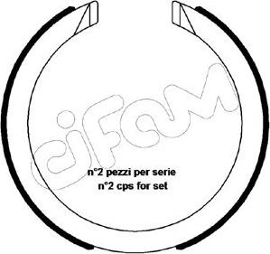 Cifam 153-483 - Bremžu loku kompl., Stāvbremze ps1.lv