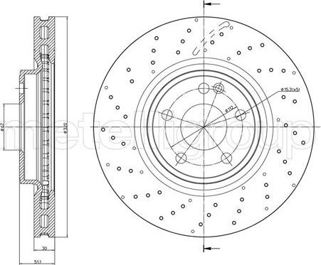 Blue Print ADN143184 - Bremžu diski ps1.lv