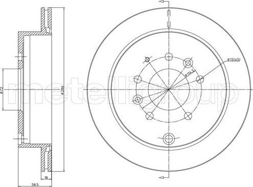 BOSCH 0 986 AB6 335 - Bremžu diski ps1.lv