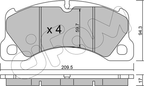 HELLA PAGID 355015801 - Bremžu uzliku kompl., Disku bremzes ps1.lv