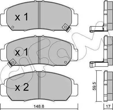 BOSCH 986424722 - Bremžu uzliku kompl., Disku bremzes ps1.lv