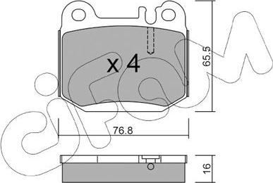 Cifam 822-564-0 - Bremžu uzliku kompl., Disku bremzes ps1.lv