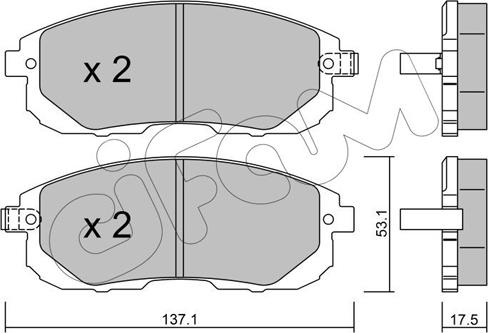 DJ Parts BP1502 - Bremžu uzliku kompl., Disku bremzes ps1.lv