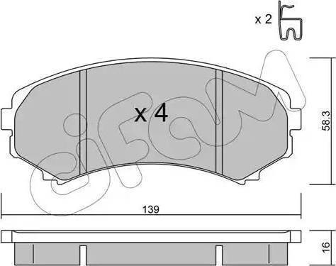 Kavo Parts KBP-5536 - Bremžu uzliku kompl., Disku bremzes ps1.lv