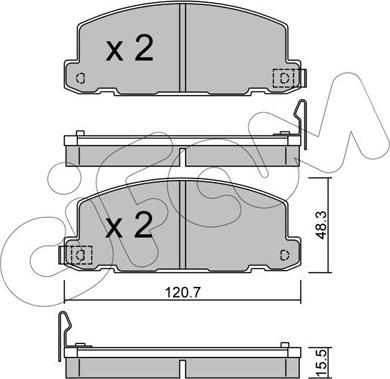 Cifam 822-360-0 - Bremžu uzliku kompl., Disku bremzes ps1.lv