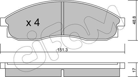 Cifam 822-740-0 - Bremžu uzliku kompl., Disku bremzes ps1.lv