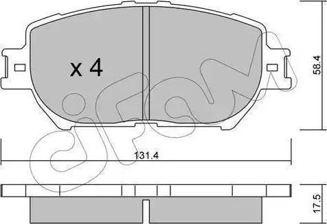 Parts-Mall PKF-017 - Bremžu uzliku kompl., Disku bremzes ps1.lv