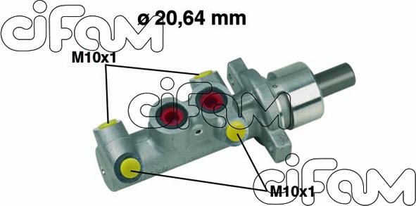 Cifam 202-397 - Galvenais bremžu cilindrs ps1.lv