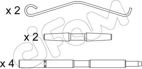 Cifam KIT.007 - Piederumu komplekts, Bremžu loki ps1.lv