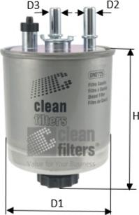 Clean Filters DN2725 - Degvielas filtrs ps1.lv