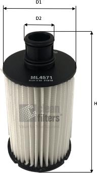Clean Filters ML4571 - Eļļas filtrs ps1.lv