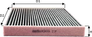 Clean Filters NC2411CA - Filtrs, Salona telpas gaiss ps1.lv