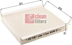 Clean Filters NC2348 - Filtrs, Salona telpas gaiss ps1.lv