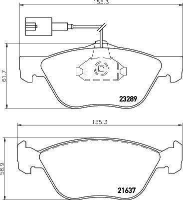 Cobreq N-534 - Bremžu uzliku kompl., Disku bremzes ps1.lv