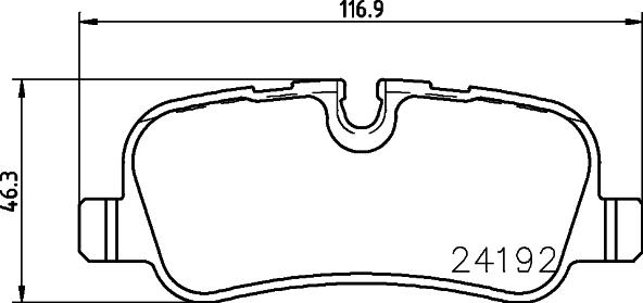 Cobreq N-1496 - Bremžu uzliku kompl., Disku bremzes ps1.lv