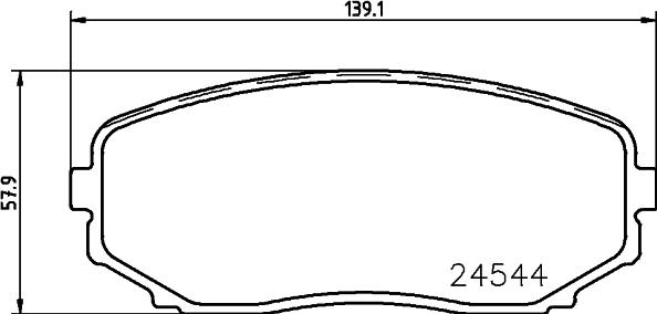 Cobreq N-1467 - Bremžu uzliku kompl., Disku bremzes ps1.lv