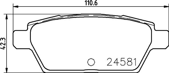 Cobreq N-186 - Bremžu uzliku kompl., Disku bremzes ps1.lv