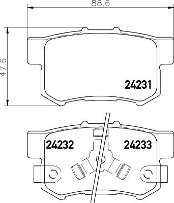 Cobreq N-1393 - Bremžu uzliku kompl., Disku bremzes ps1.lv