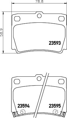 Cobreq N-1295 - Bremžu uzliku kompl., Disku bremzes ps1.lv