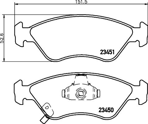 Cobreq N-1226 - Bremžu uzliku kompl., Disku bremzes ps1.lv