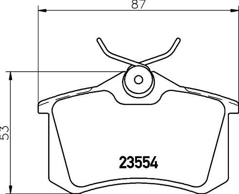 HELLA PAGID 355101651 - Bremžu uzliku kompl., Disku bremzes ps1.lv