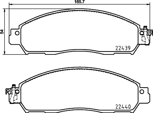 HELLA PAGID 355039791 - Bremžu uzliku kompl., Disku bremzes ps1.lv