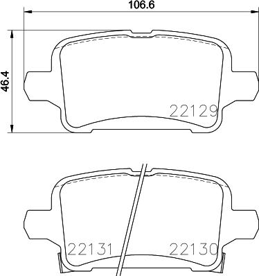 Cobreq N-2033 - Bremžu uzliku kompl., Disku bremzes ps1.lv