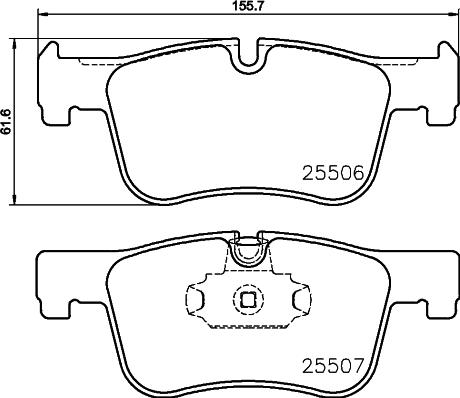 Cobreq N-2076 - Bremžu uzliku kompl., Disku bremzes ps1.lv