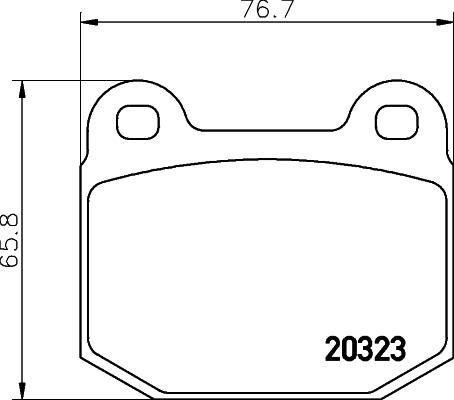 Cobreq N-222 - Bremžu uzliku kompl., Disku bremzes ps1.lv