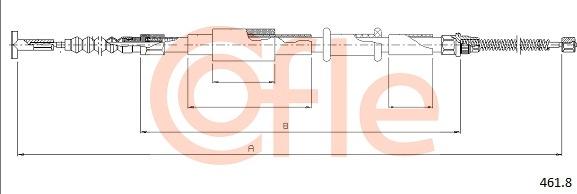 Cofle 92.461.8 - Trose, Stāvbremžu sistēma ps1.lv