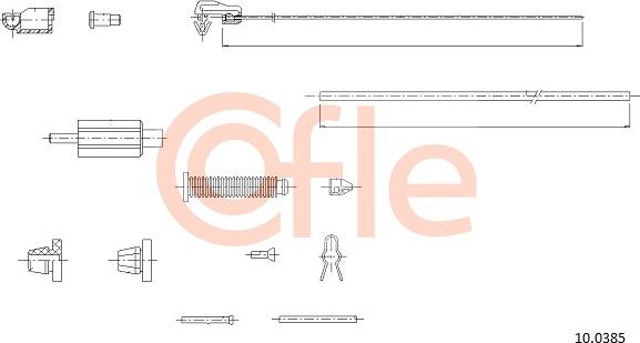 Cofle 92.10.0385 - Akseleratora trose ps1.lv