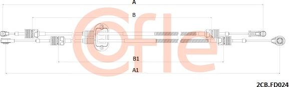 Cofle 92.2CB.FD024 - Trose, Mehāniskā pārnesumkārba ps1.lv