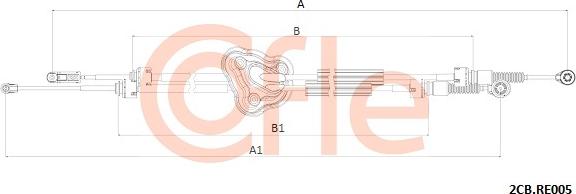 Cofle 92.2CB.RE005 - Trose, Mehāniskā pārnesumkārba ps1.lv