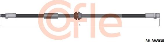 Cofle 92.BH.BW038 - Bremžu šļūtene ps1.lv