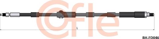 Cofle 92.BH.FD046 - Bremžu šļūtene ps1.lv