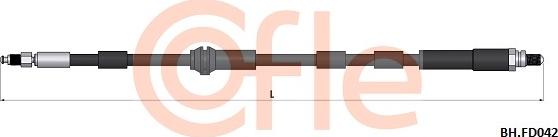 Cofle 92.BH.FD042 - Bremžu šļūtene ps1.lv