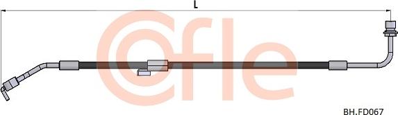 Cofle 92.BH.FD067 - Bremžu šļūtene ps1.lv