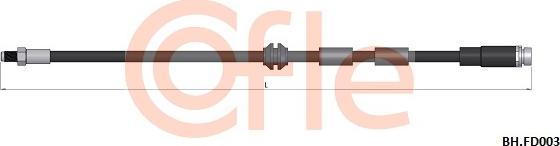 Cofle 92.BH.FD003 - Bremžu šļūtene ps1.lv