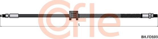 Cofle 92.BH.FD103 - Bremžu šļūtene ps1.lv