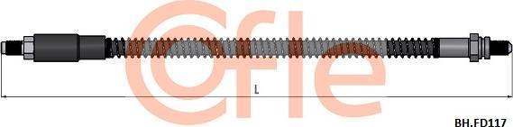 Cofle 92.BH.FD117 - Bremžu šļūtene ps1.lv