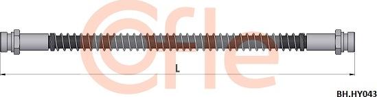 Cofle 92.BH.HY043 - Bremžu šļūtene ps1.lv